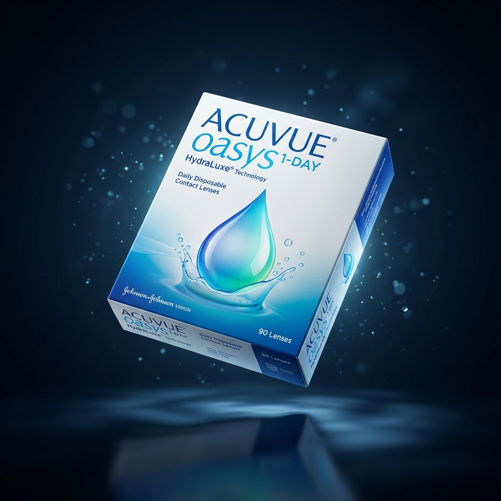 Featured contact lens package packaging box